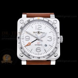 BR03-93 GMT 42mm SS White...