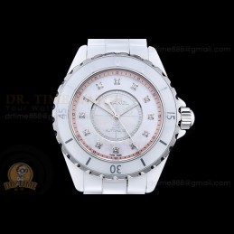J12 38mm CER White MOP Dial...