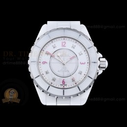 J12 38mm CER White MOP Dial...