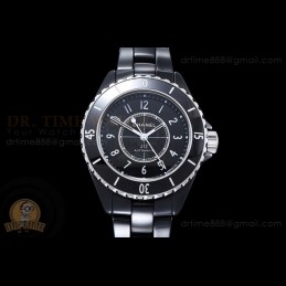 J12 33mm CER Black Dial Num...