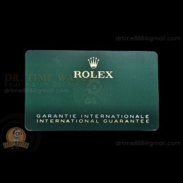 Rolex Warranty Card 2020...